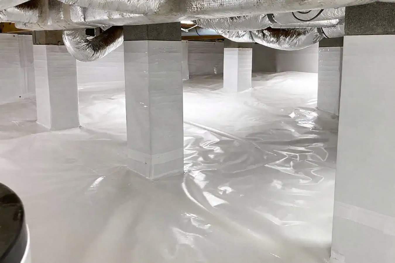 Crawl space vapor barrier